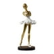 thumbnail image 2 of Estatua de bailarina, figura de resina para niña, estilo europeo, decoración de escritorio para el hogar, arte Estilo A Aureate, 2 of 9