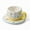 SX002, variant on Blue Sky Cloud Ceramic Coffee Mug with Saucer, 350ml for Latte Tea & Milk