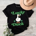 thumbnail image 6 of Lucky Duck St Patrick’s Day Shamrock T-Shirt, Cute Clover Tee, 6 of 6