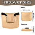 thumbnail image 2 of Haosy Pale Orange Golf Mallet Putter Cover Strong Magnetic Leather Golf Club Headcover Closure, 2 of 7