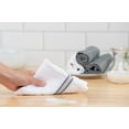 thumbnail image 3 of Mainstays Cotton Striped Dishcloths, 4-Pack, Gray and White, 12x12 Inch, 3 of 6
