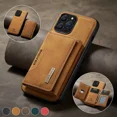 thumbnail image 3 of 1 Funda De Piel Magnética Desmontable 2 En 1 For iPhone, 3 of 8