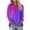 Purple, variant on Ichuanyi Womens Fall Tops, Clearance Women Gradient Printed O-neck Casual Long Sleeve Pocket Tops Blouse