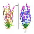thumbnail image 2 of Plantas acuáticas artificiales para acuario, decoración de plantas de pecera de plástico, 10 piezas., 2 of 5