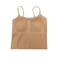 thumbnail image 4 of aidice Built in Bra Tank Top for Women Sleeveless Strap Crop Tops Summer Casual Undershirts Free Size, 4 of 5