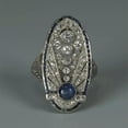thumbnail image 6 of QQTDFG Vintage 925 Silver Rings Women Cubic Zirconia Wedding Jewelry Rings Gift Sz 6-10-Blue-9, 6 of 8