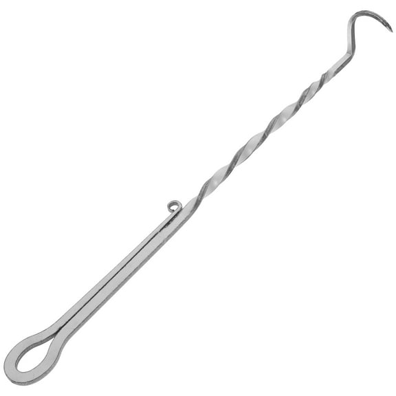 Worgeous Food Flipper Meat Hook Bbq Turner Hooks Stainless Steel 1Set 9.8x1.4x1.2In