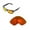 Fire Red Mirror Coated - Polarized, variant on Walleva Brown Polarized Replacement Lenses for VonZipper FULTON Sunglasses