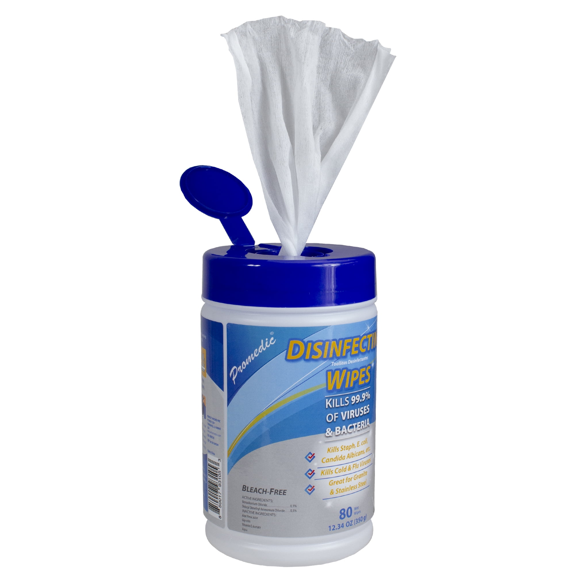 80 Count Promedic Disinfecting Wet Wipes (Case of 24)