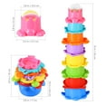 thumbnail image 3 of CIMAXIC 8PCS Colorful Stacking Cups Toy Early Educational Toy for Bathtub Game Beach and Pool Party (Random Color),3.98"X3.98"X1.81", 3 of 4