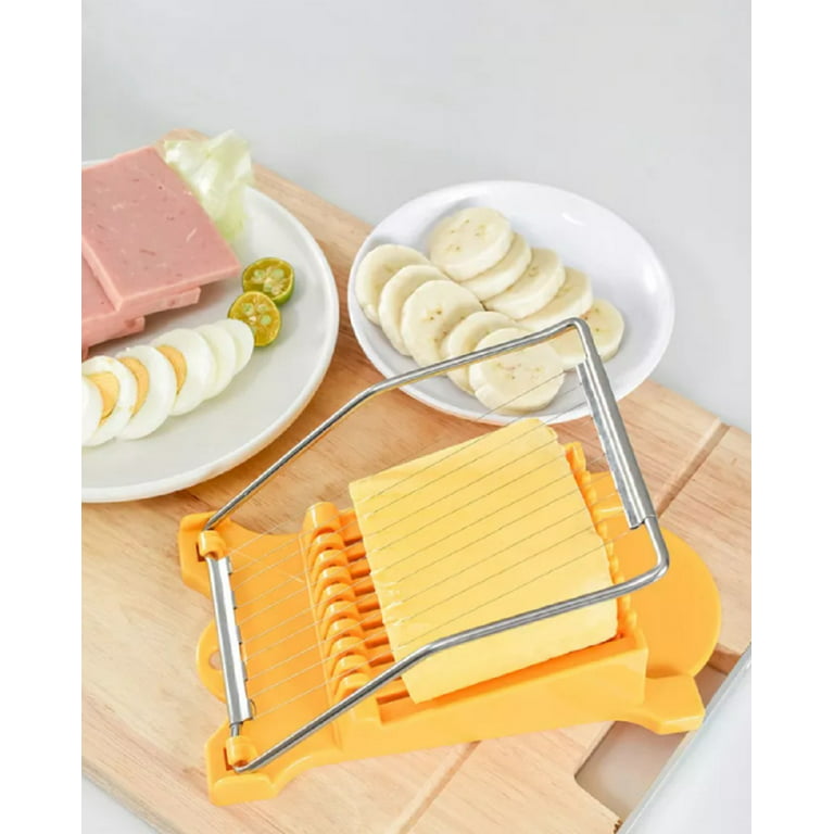 VATENIC Spam Slicer, Luncheon Meat Slicer, Multipurpose Stainless Steel  Wire Slicer, Egg Fruit Banana Soft Cheese Slicer, Cuts 9 Slices