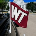 thumbnail image 2 of West Texas A&M NCAA Buffaloes 14x19 Double Sided Window Mount Car Flag, 2 of 6