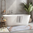thumbnail image 2 of White Rose Gold Marble Pattern Kitchen Rug Mat,Kitchen Runner Rugs Non Skid Washable,Decorative Kitchen Floor Mats for Kitchen,Sink,Laundry,17"x47.2", 2 of 7
