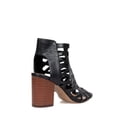 thumbnail image 3 of Fahrenheit Women's Laser-Cut Chunky High Heel Sandals, 3 of 3