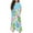 Light Blue, variant on DeHolifer Dresses for Girl Summer Lightweight Floral Printed Crewneck Short Sleeve Loose Midi Dresses,4 Years