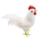 thumbnail image 4 of Escultura de gallo, decoración de patio, regalos para exteriores, figura de gallo, gallo divertido Blanco, 4 of 9