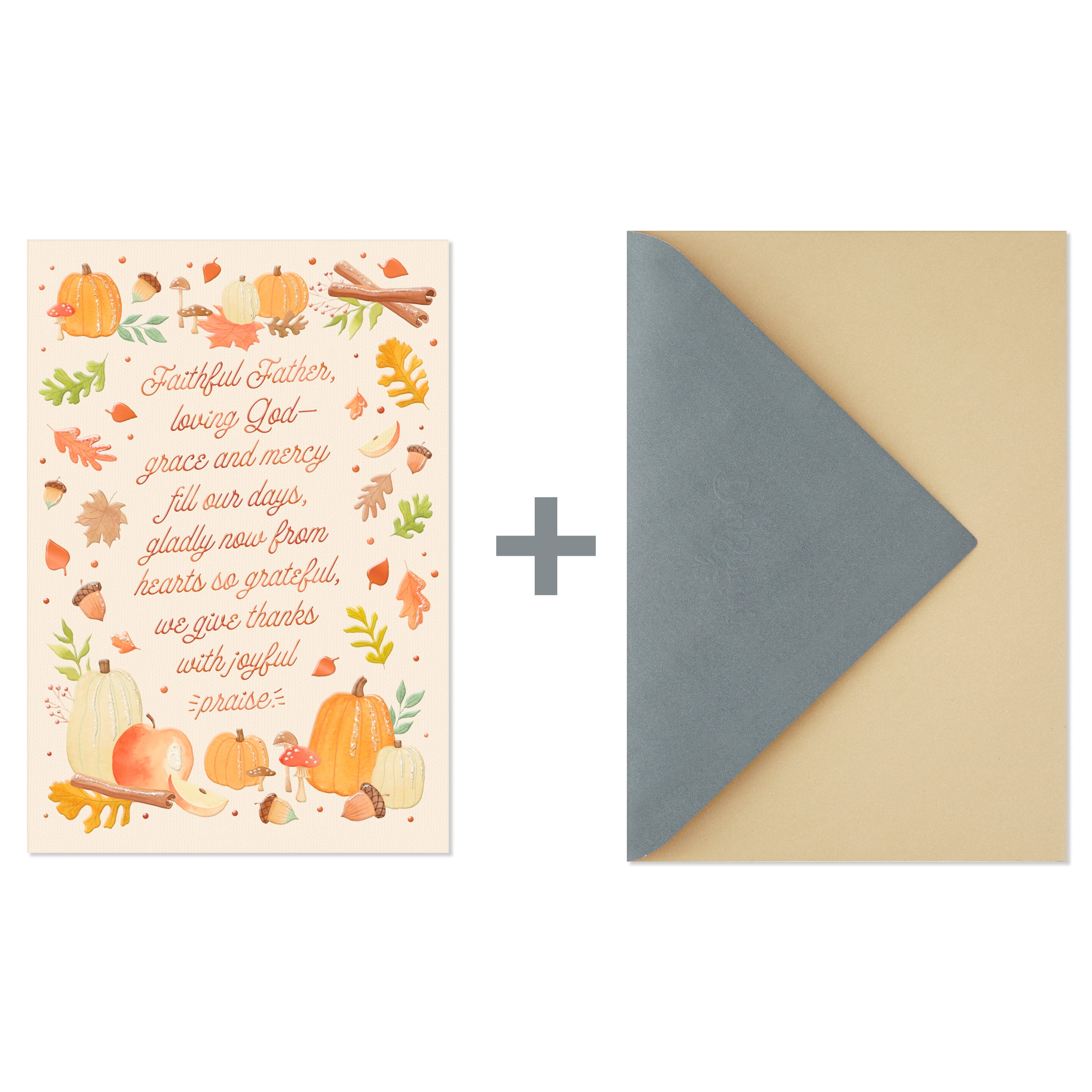 DaySpring Religious Thanksgiving Card (God's Abundant Blessings), 1 Count