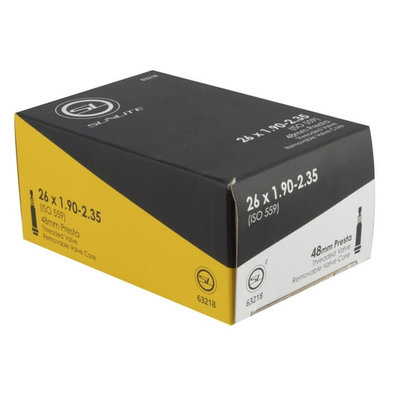 Sunlite Standard Presta Valve Tubes Sunlt 26x1.90-2.35 Pv48/thrd/rc Ffw51mm