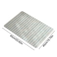 thumbnail image 2 of Diatomaceous Earth Bathroom Mat 60 cm x 40 cm Striped Pattern Polyester Quick Drying Stain Resistant Wear Resistant Non Slip, 2 of 6