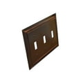 thumbnail image 2 of CKP #31198 Impressions Collection Triple Toggle Wall Plate, Oil-Rubbed Bronze, 2 of 2