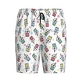 thumbnail image 4 of Wukai Milk Tea Men’s Short Pajama Pants With Pockets Soft Sleep Pj Shorts for Men-Small, 4 of 6