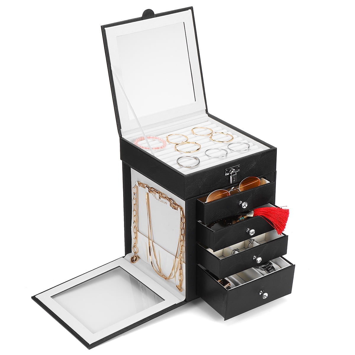 Apple Shape Organiser Storage Box Nuts Beads Jewellery Earring Craft Nail Art LC 