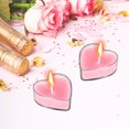 thumbnail image 6 of Lksixu 9 Pcs Heart Shape Tealight Candles, Unscented Soy Wax Decorative Candles with Base, Dripless Long Lasting Smokeless Candles Romantic Love Night Scene Layout for Proposal Wedding Anniversary, 6 of 6