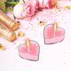 thumbnail image 2 of Vela de cera de soja perfumada en forma de corazón | Vela romántica para una cena de cumpleaños | Larga duración con aromas de ylang, rosa, jazmín y osmanto | Vela aromática decorativa para regalar, 2 of 6