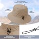 thumbnail image 3 of Waterproof Bucket Hats for Woman UPF 50+ Sun Hat UV Protection Packable Rain Hats for Women Lightweight Hiking Hat, 3 of 5