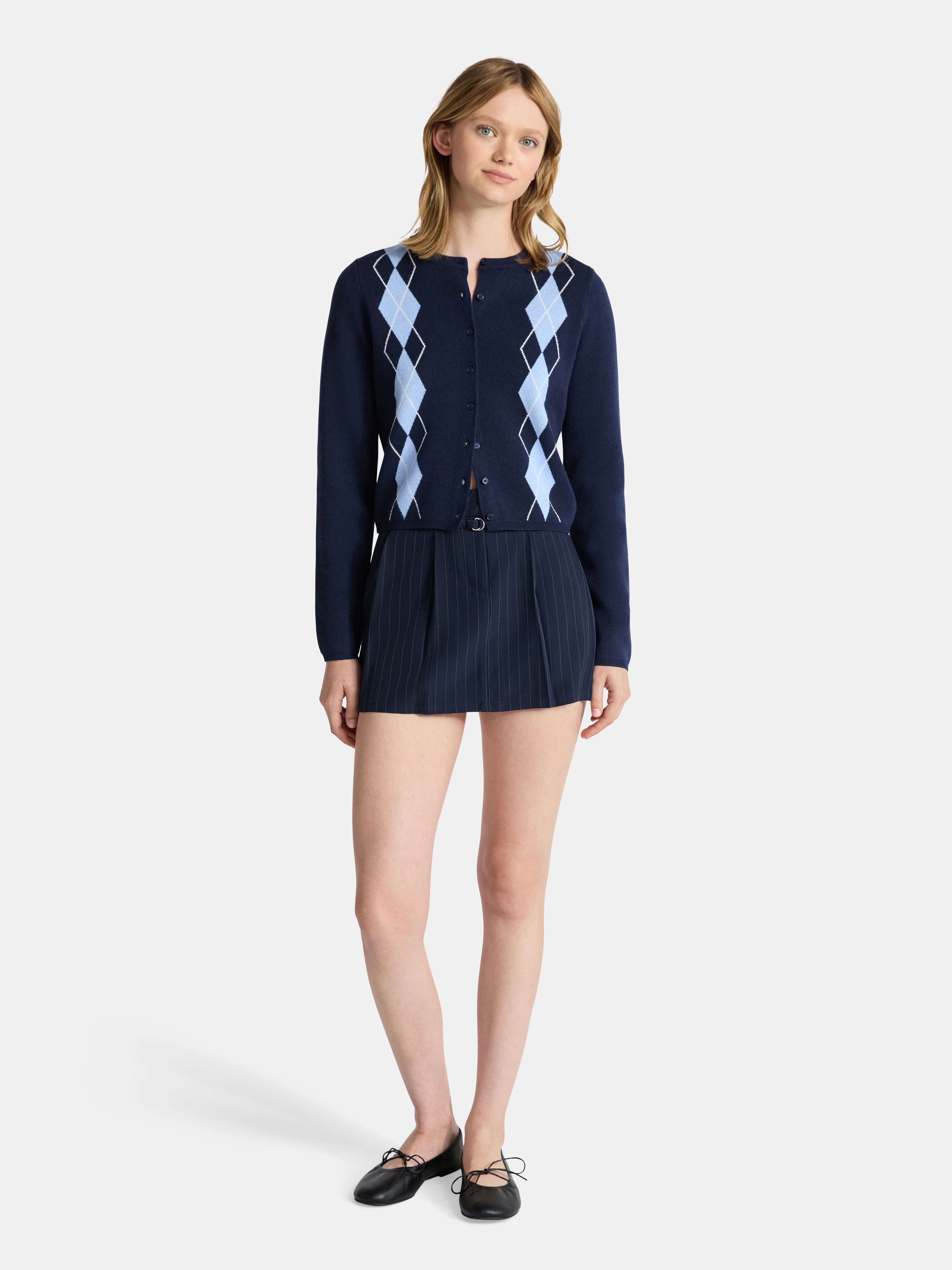 No Boundaries Pleated Mini Skirt, Women's