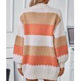 thumbnail image 3 of Women's Color Block Open Front Cardigan, Womens Fall Sweaters, Long Sleeve Casual Knit Layering Sweater, 3 of 4
