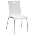 thumbnail image 3 of KFI Studios Mode Round 3' Dining Table Set, Grey Nebula, 4 White Jive Chairs, 3 of 3
