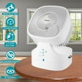 thumbnail image 2 of Brentwood F-900RW 8 Inch 3 Speed Oscillating Desktop Fan, White, 2 of 9