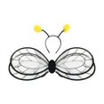 thumbnail image 1 of Disfraz de ala de abeja de poliéster con diadema para Halloween familiar negro, 1 of 8