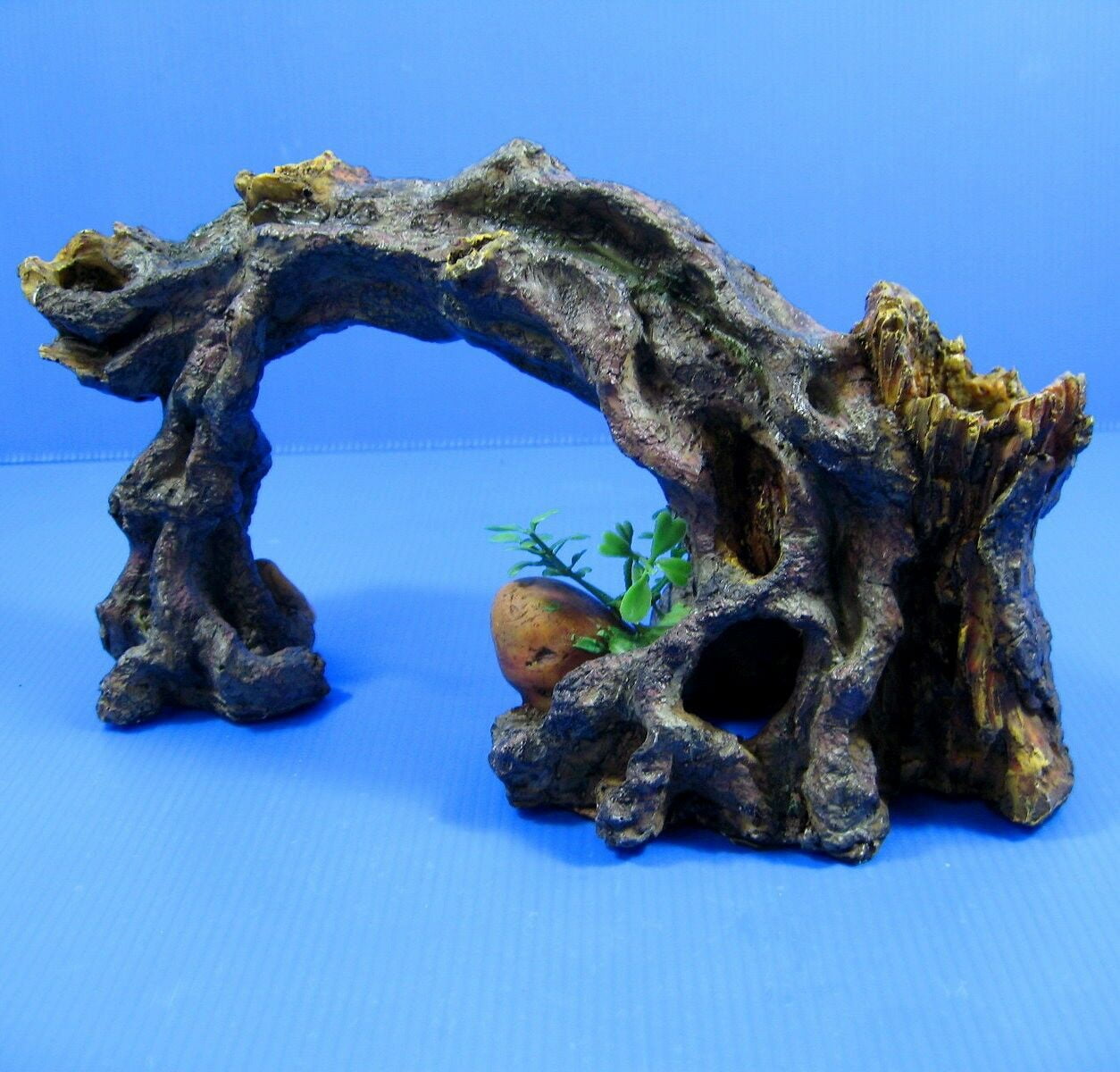 tree cave 10.8" Aquarium Ornament Decor Vines root trunk Arch