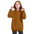 thumbnail image 5 of Grblisyd Boys Girls Fashion Hoodies Kids Solid Color Long Sleeve Hooded Sweatshirts with Pocket 5-12 Years, 5 of 6