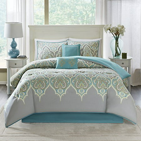 Mona 100 Cotton Printed Paisley Design, King Bed In A Bag Sets Canada