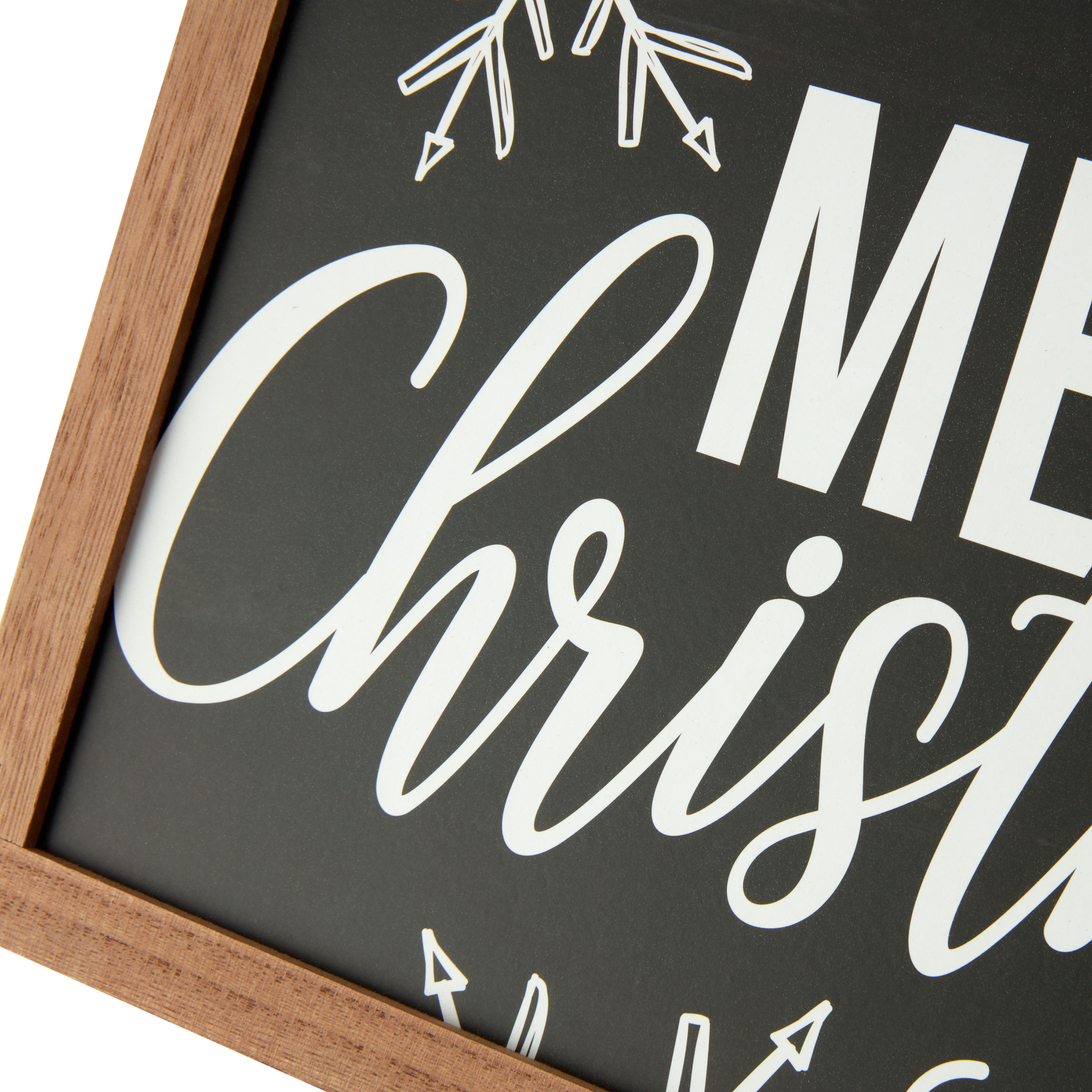 Holiday Time Merry Christmas Sign, 14"