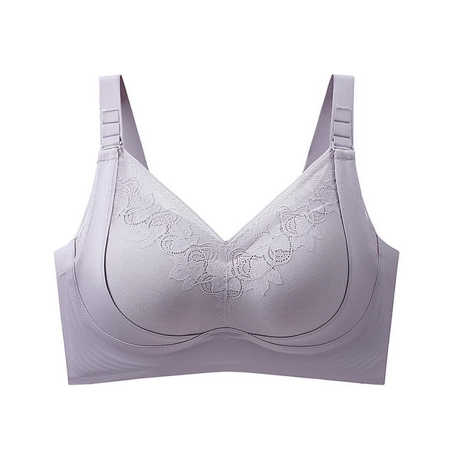 Seamless Support Bra for Daily Comfort and Gentle Lift in Everyday Wear - Wire-Free Fixed Cups Sagging Solution All-Seasons Easy Adjustable