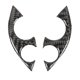 thumbnail image 1 of 2Pcs/Set Car Carbon Fiber Steering Wheel Decoration Cover Trim Sticker Fit for Smart 453 Fortwo 2016, 1 of 5