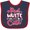 Navy and Red, variant on Inktastic 4th of July Red White and Cute with Arrow and Stars Boys or Girls Baby Bib