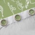 thumbnail image 4 of Manfei Ancient Dino Black Out Curtains,Wild Dinosaur Curtains Pack of 2 (42x63 Each),Green White Bedroom Curtains For Boys Teens,Super Cozy Room Decor, 4 of 6