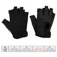 thumbnail image 3 of Uxcell Fishing Gloves Breathable Fingerless Fishing Sun Protection Gloves for Men Women, Black (L Size), 3 of 6