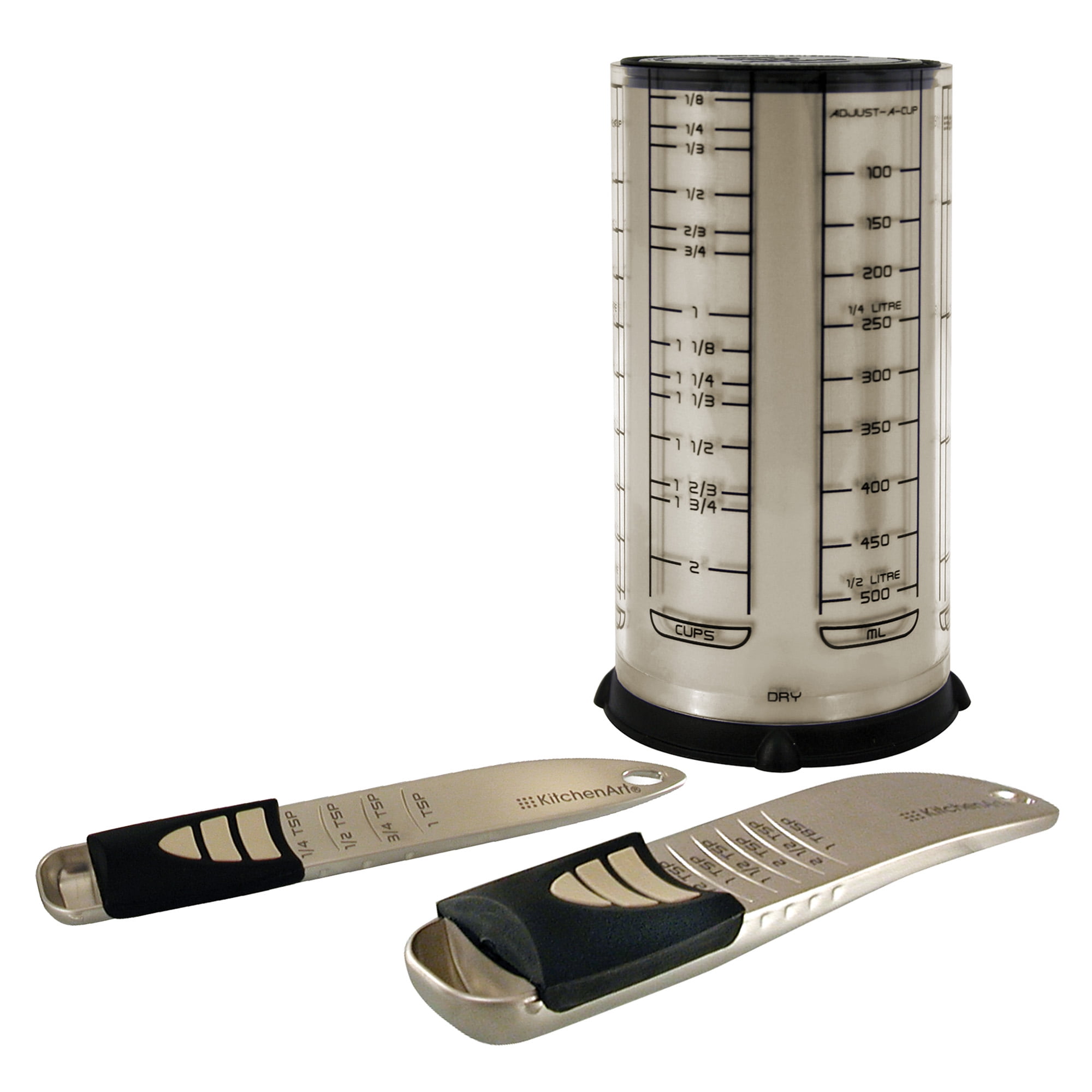 KitchenArt 2 Cup Baker's Pro Essentials AdjustAMeasure 3Piece Gift