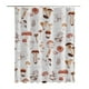 thumbnail image 2 of Ganfancp Cortina de Ducha Impresa Poliéster y a Prueba de Moho Cuarto de Baño y a Prueba de Moho Cortina de Partición 150X180Cm Ofertas Flash Liquidación 1X Cortina de Ducha Impermeable con Estampado, 2 of 2