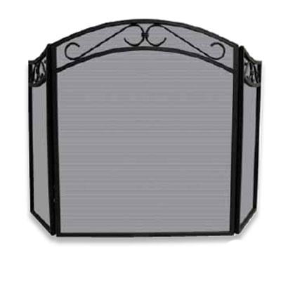 Uniflame 3 Panel Arch Top Scrolls Fireplace Screen