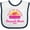 White and Navy, variant on Inktastic Summer Enjoy the Sunshine Pensacola Beach Florida in Pink Boys or Girls Baby Bib