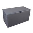 thumbnail image 4 of YYAo 120gal 460L Large Deck Box, Outdoor Storage Box for Patio Furniture,Garden,Cushions Toys Lockable Seat Waterproof,Grey, 4 of 10