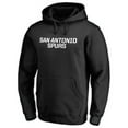 thumbnail image 2 of Men's Black San Antonio Spurs Wordmark Pullover Hoodie, 2 of 3