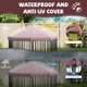 thumbnail image 5 of Heavy Duty Outdoor Dog Kennel with Roof, Lockable Metal Gate, Octagon Playpen, Portable Easy Setup, Secure Pet Enclosure for Backyard, 190"W x 30"H, 5 of 8